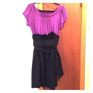 BCBGMaxazria Belted Crumb Catcher Dress w/ Pockets